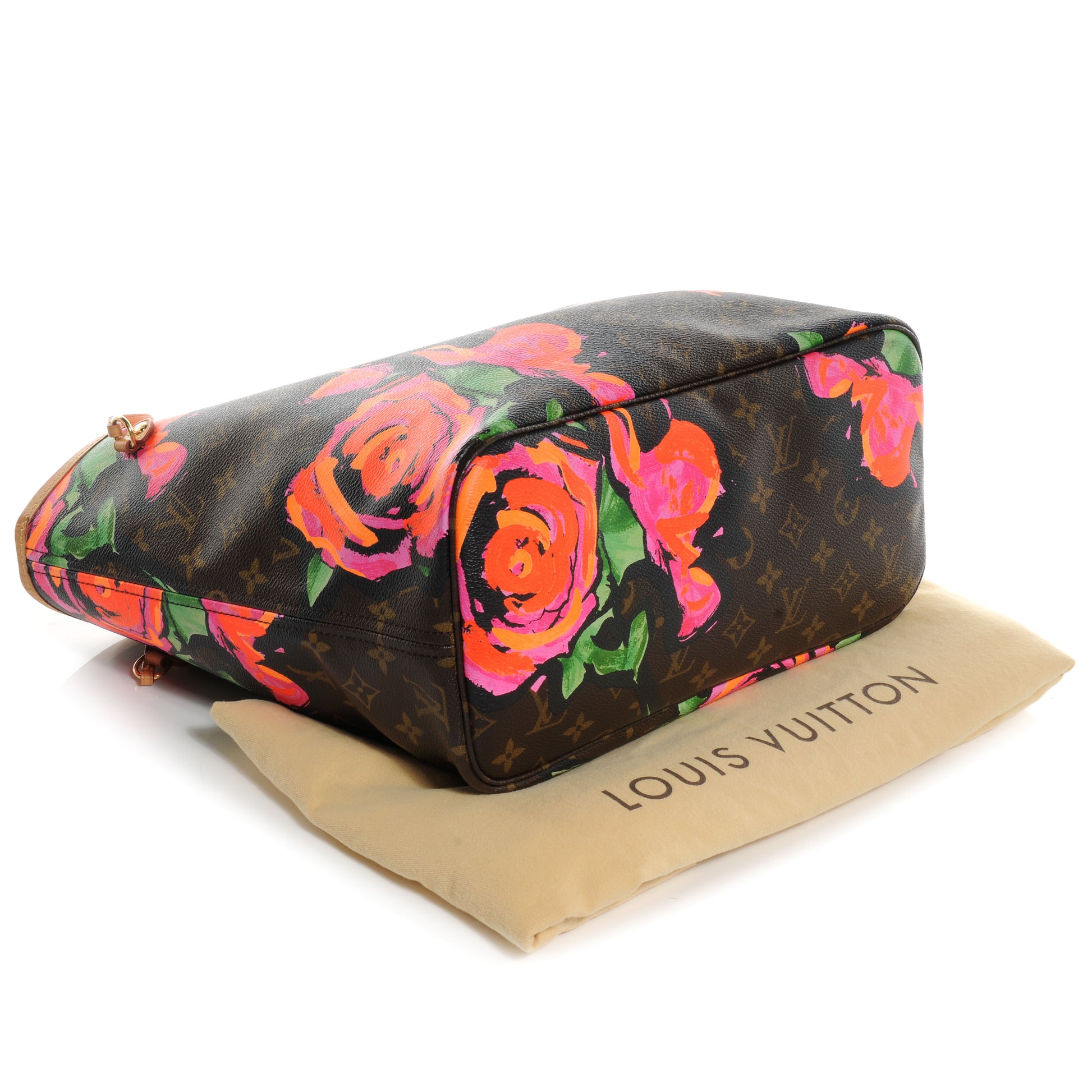 Louis Vuitton Monogram Roses Neverfull MM 4 of 10