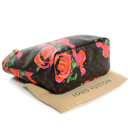 Louis Vuitton Monogram Roses Neverfull MM 4 of 10