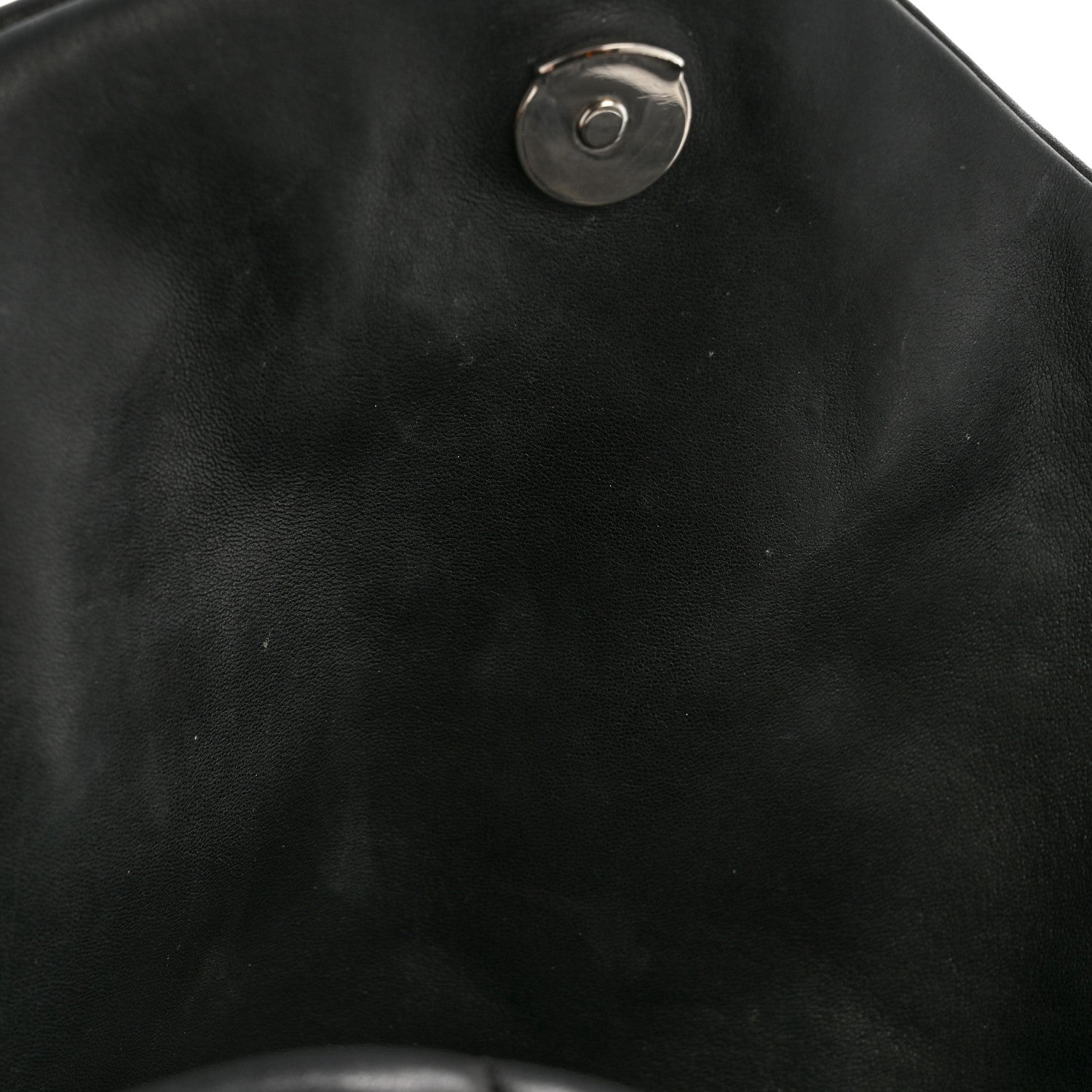Saint Laurent Lambskin Quilted Medium Loulou Puffer Monogram Chain Satchel Black 11 of 13