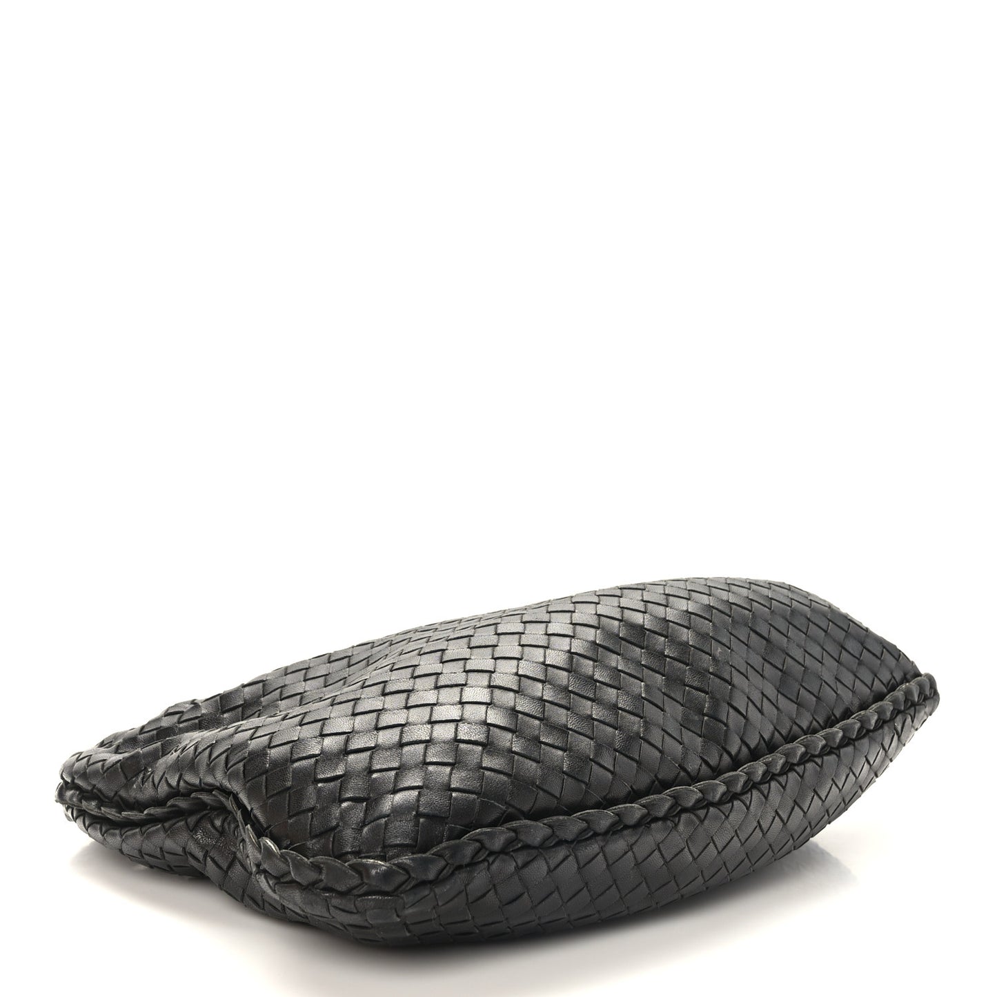 Nappa Intrecciato Medium Veneta Hobo Black