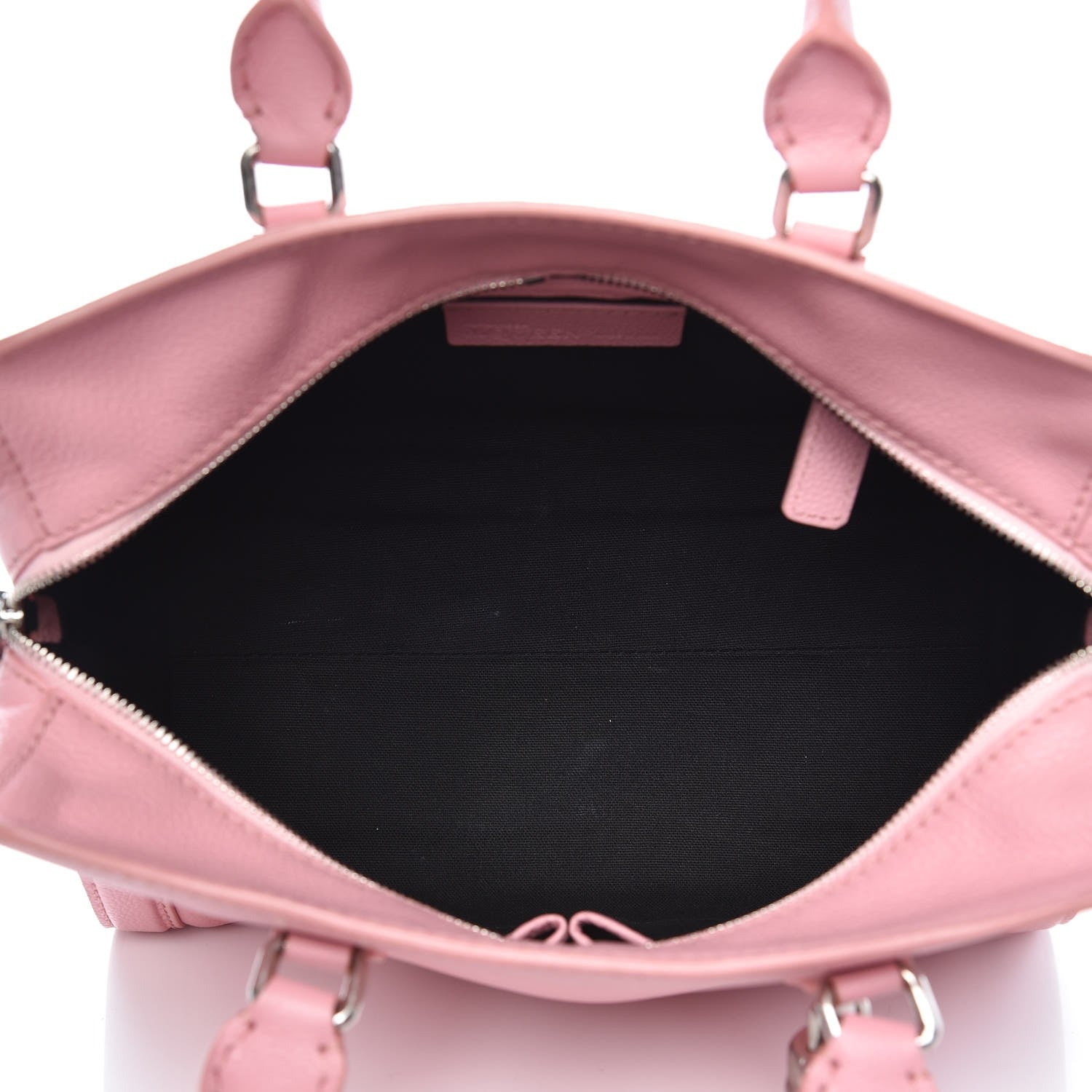 Alexander McQueen Pebbled Calfskin Small Skull Padlock Zip Around Tote Petal 5 of 11