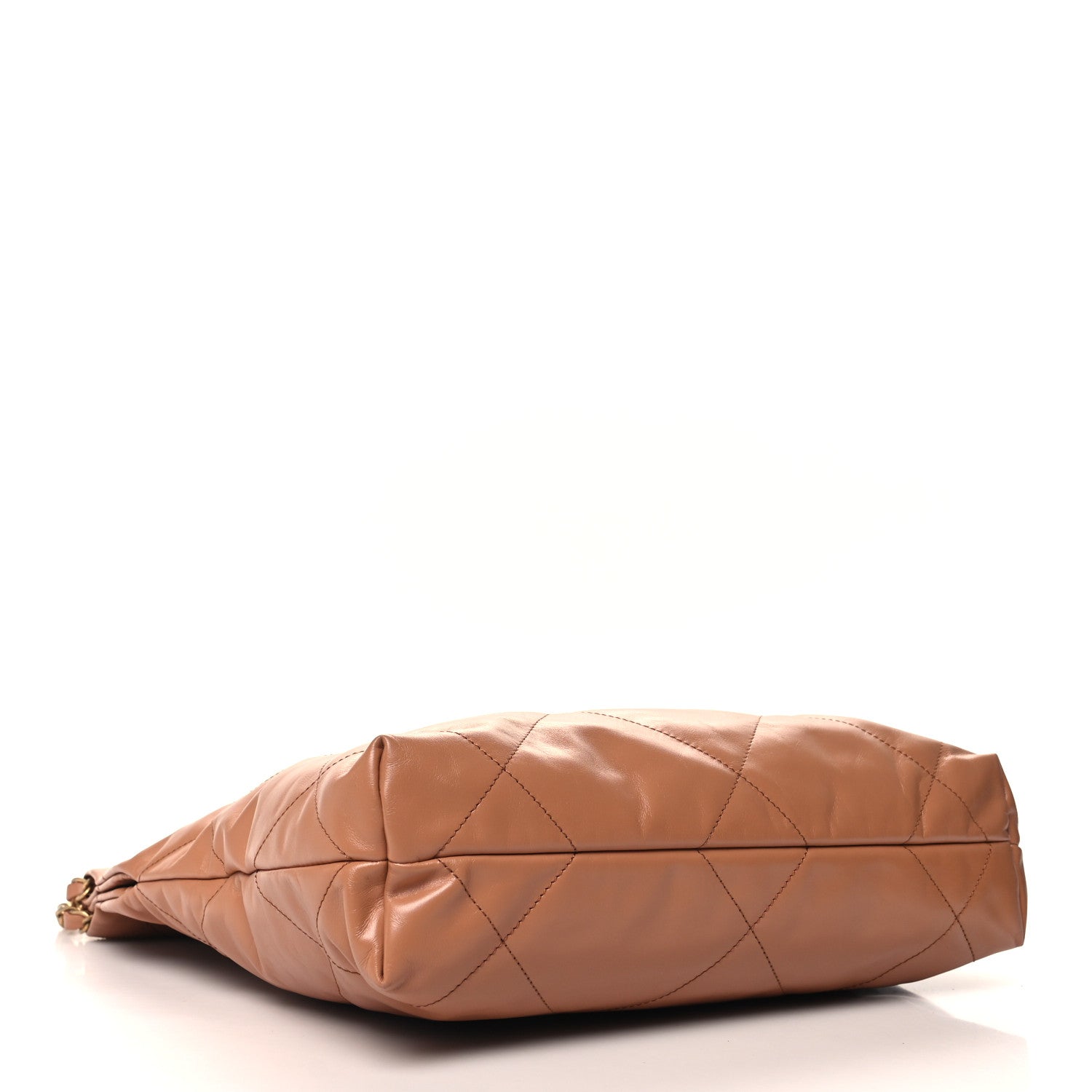 Chanel Shiny Calfskin Quilted Small Chanel 22 Camel 5 of 13