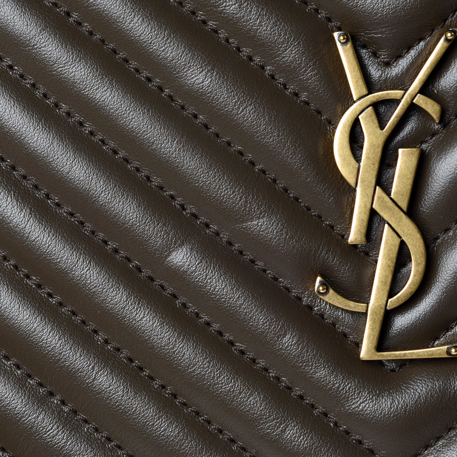 Saint Laurent Calfskin Matelasse Monogram Lou Camera Bag Faggio 10 of 11