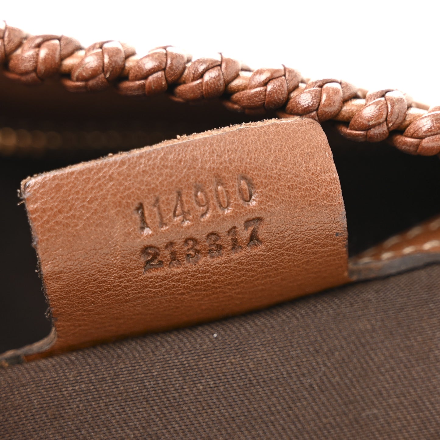 Calfskin Large Horsebit Chain Hobo Brown