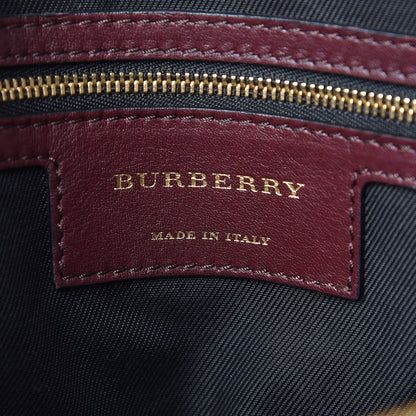 Burberry Horseferry Check Small Orchard Bowling Bag Honey Deep Claret 8 of 13