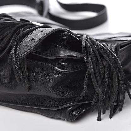 Proenza Schouler Lambskin Fringe PS1 Crossbody Pouch Black 10 of 11
