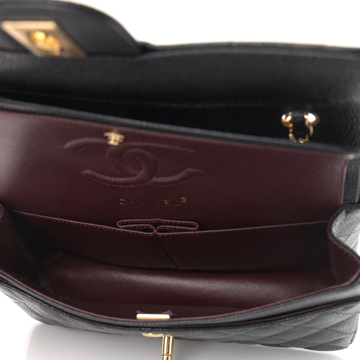 Chanel Caviar Quilted Small Double Flap Black 5 of 9