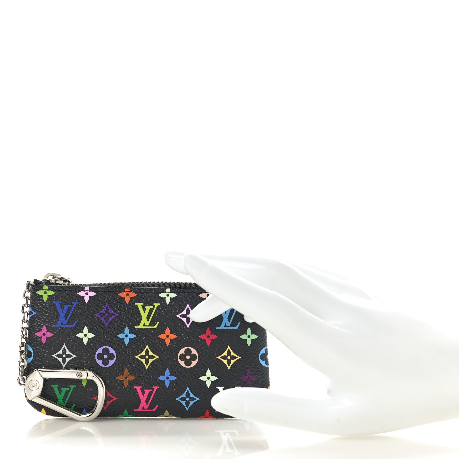 Louis Vuitton LV X TM Monogram Multicolor Key Pouch Black 2 of 7