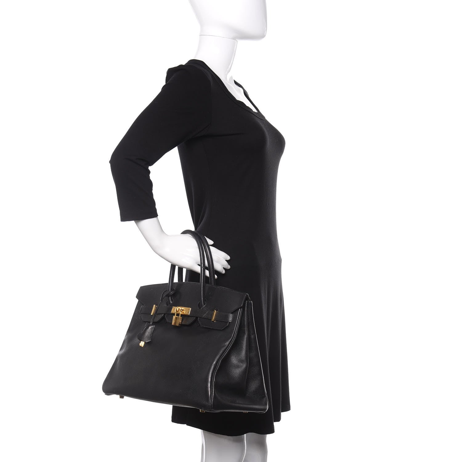 Hermes Courchevel Birkin 35 Black 2 of 10