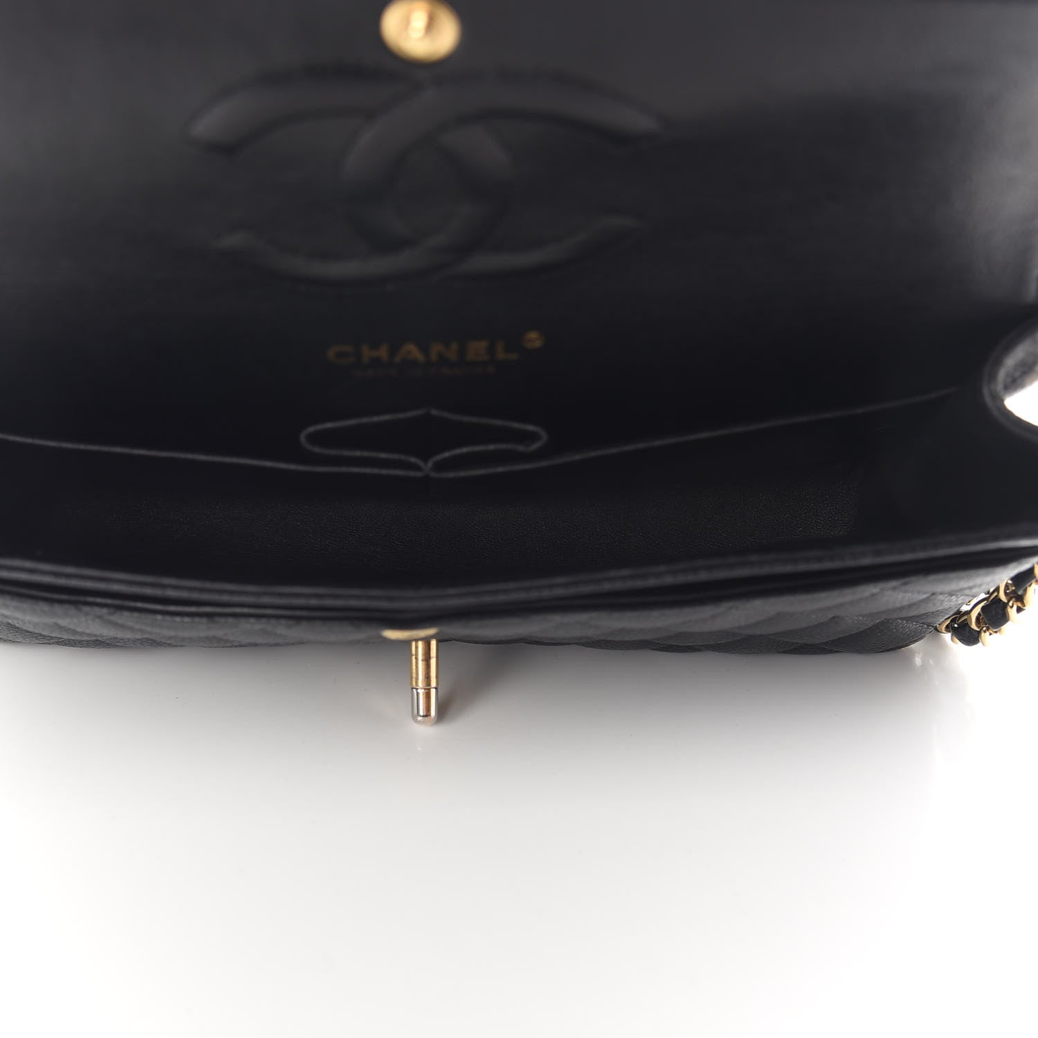 Chanel Caviar Quilted Medium Double Flap Black 5 of 12