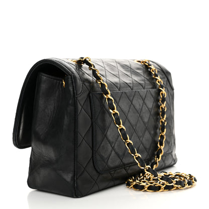 Chanel Lambskin Quilted Medium Single Flap Black 4 of 19