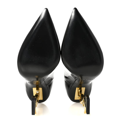 Saint Laurent Patent Opyum 110 Pumps 37 Black Gold 6 of 10