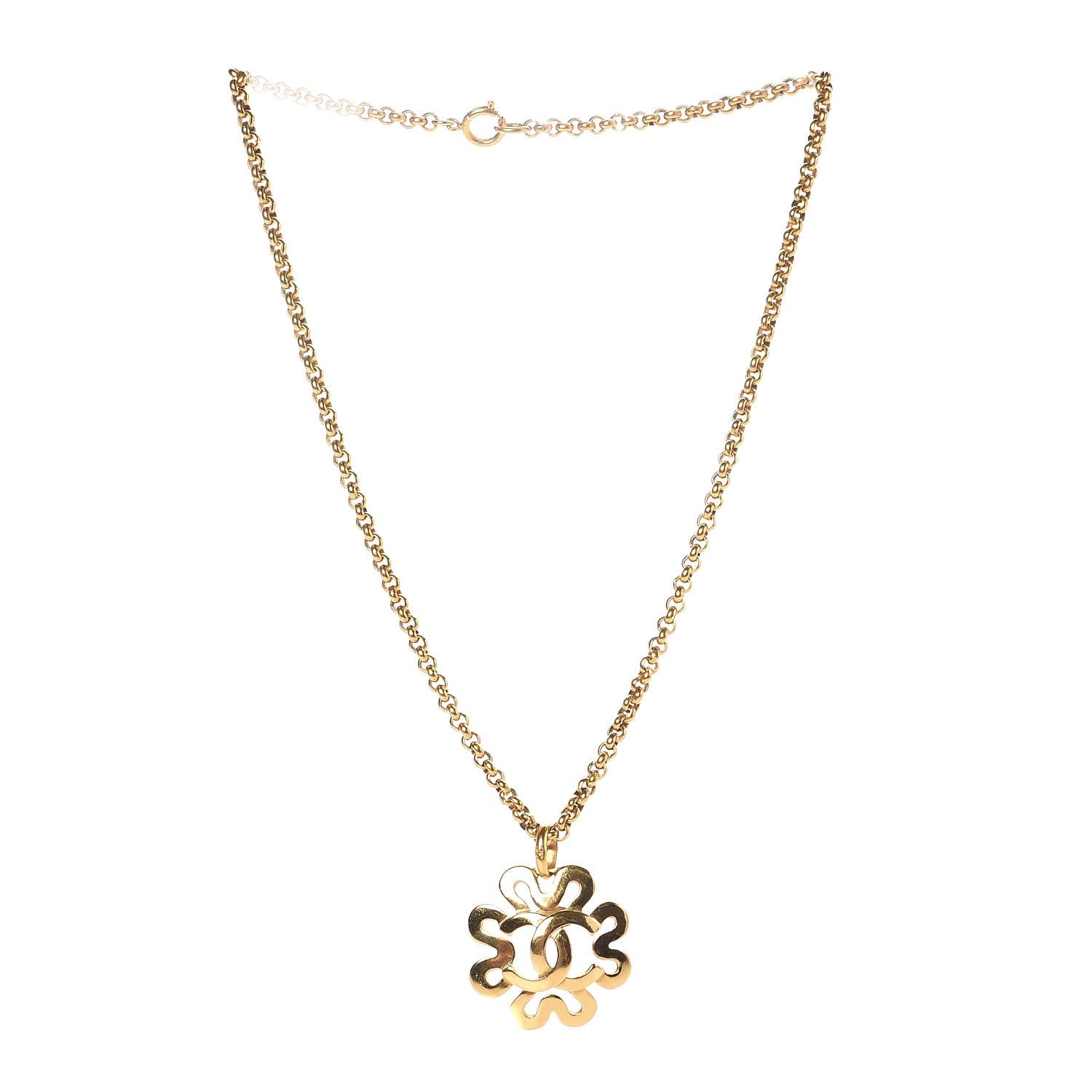 Chanel CC Necklace Gold 3 of 5