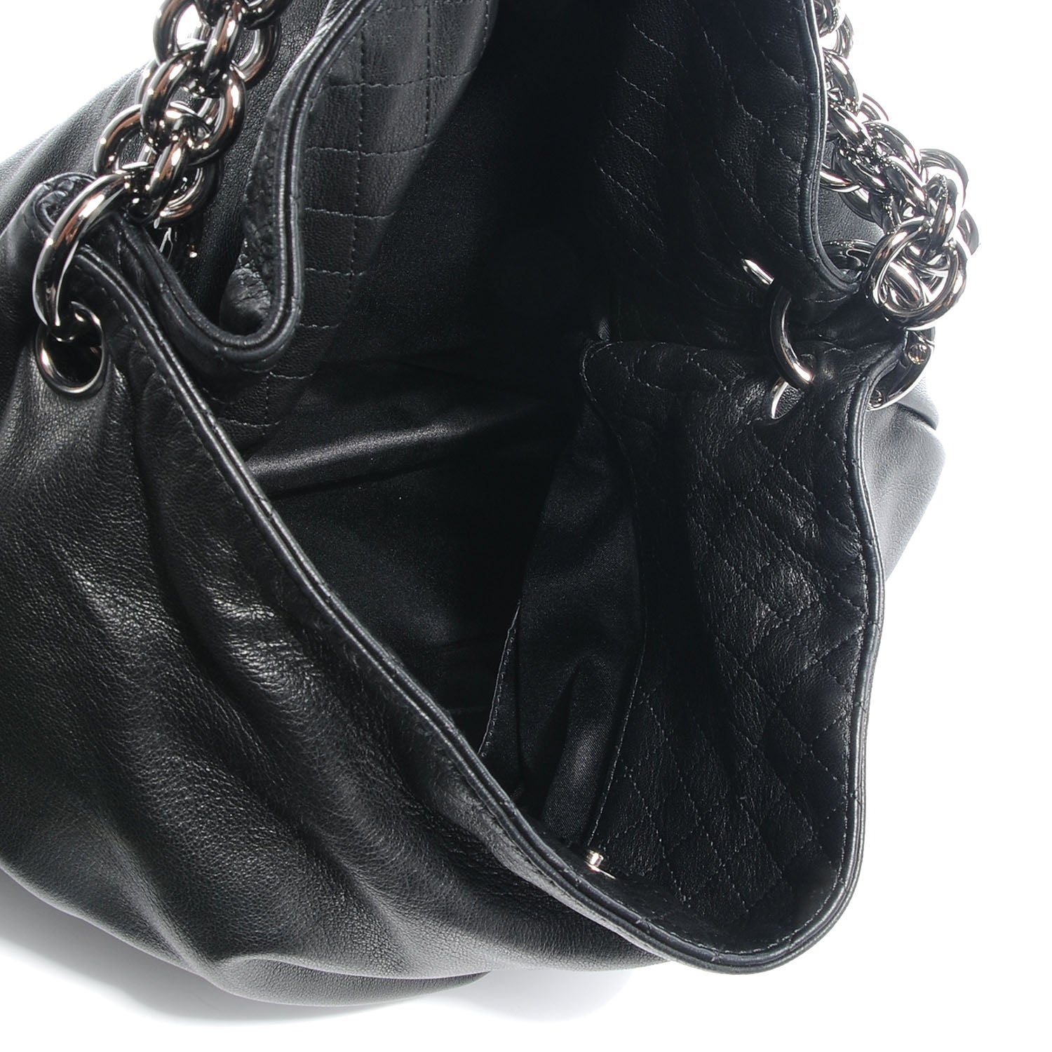 Chanel Lambskin Soft and Chain Large Hobo Black 5 of 8