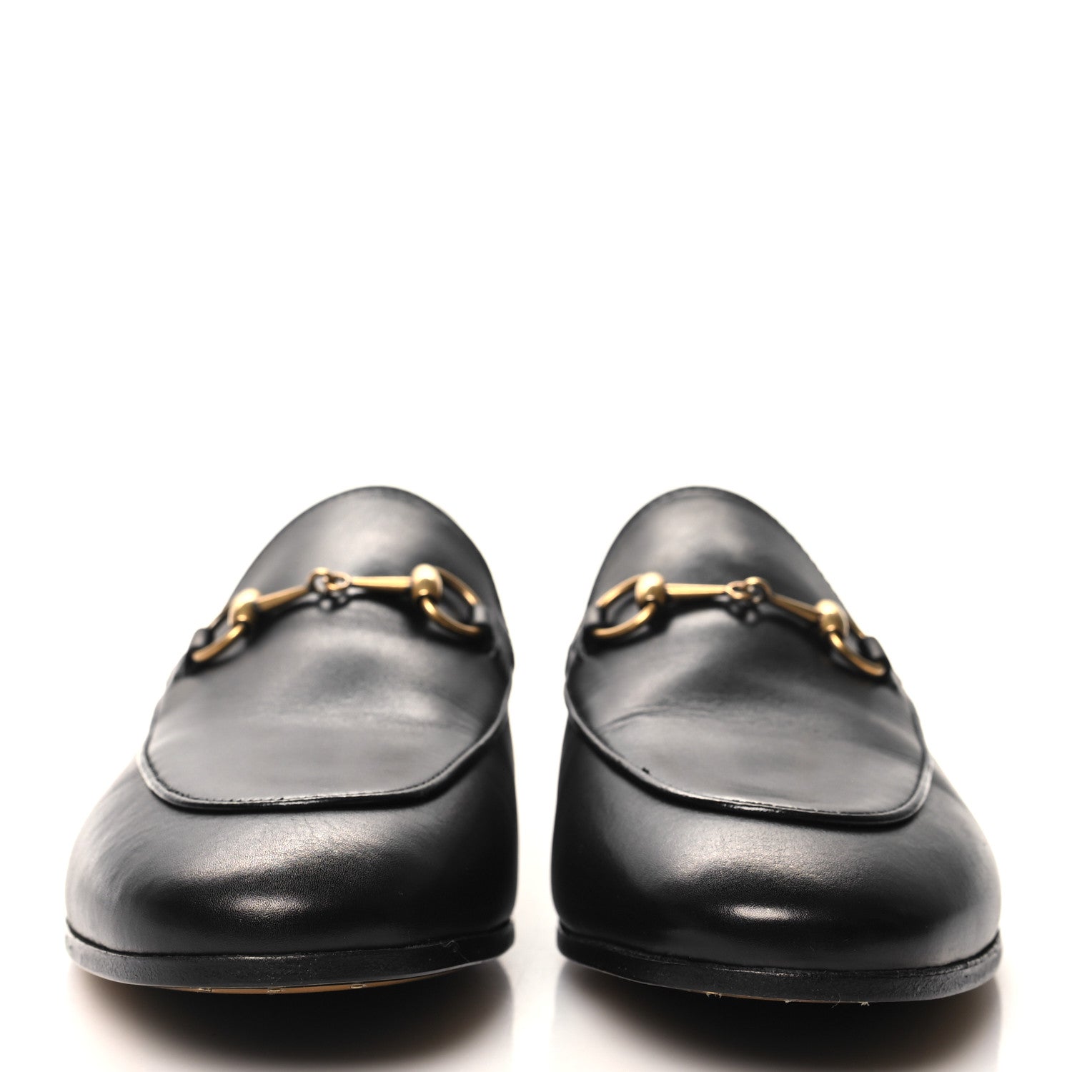 Gucci Calfskin Womens Jordaan Loafers 39.5 Black 2 of 8