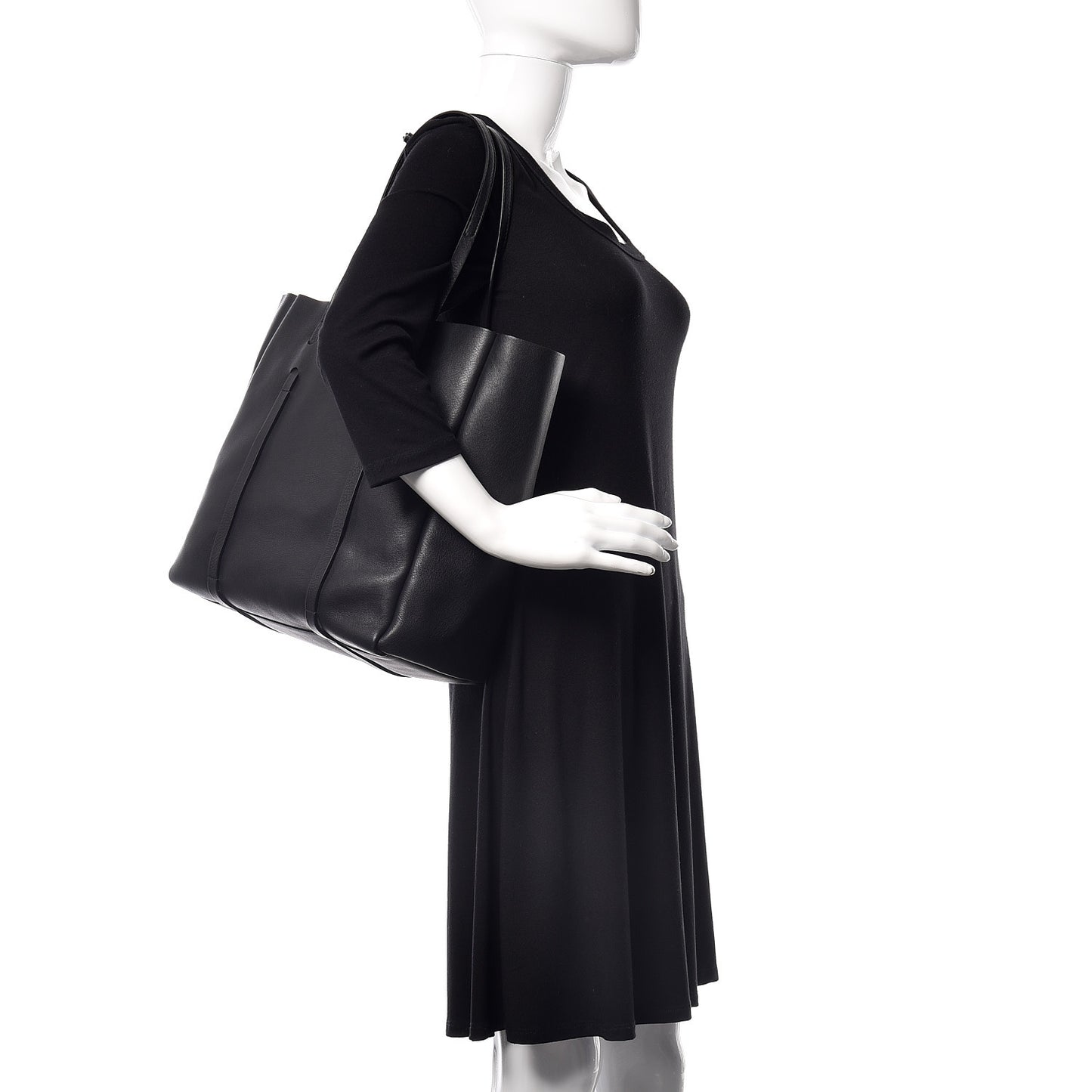 Calfskin Small Everyday Tote Black