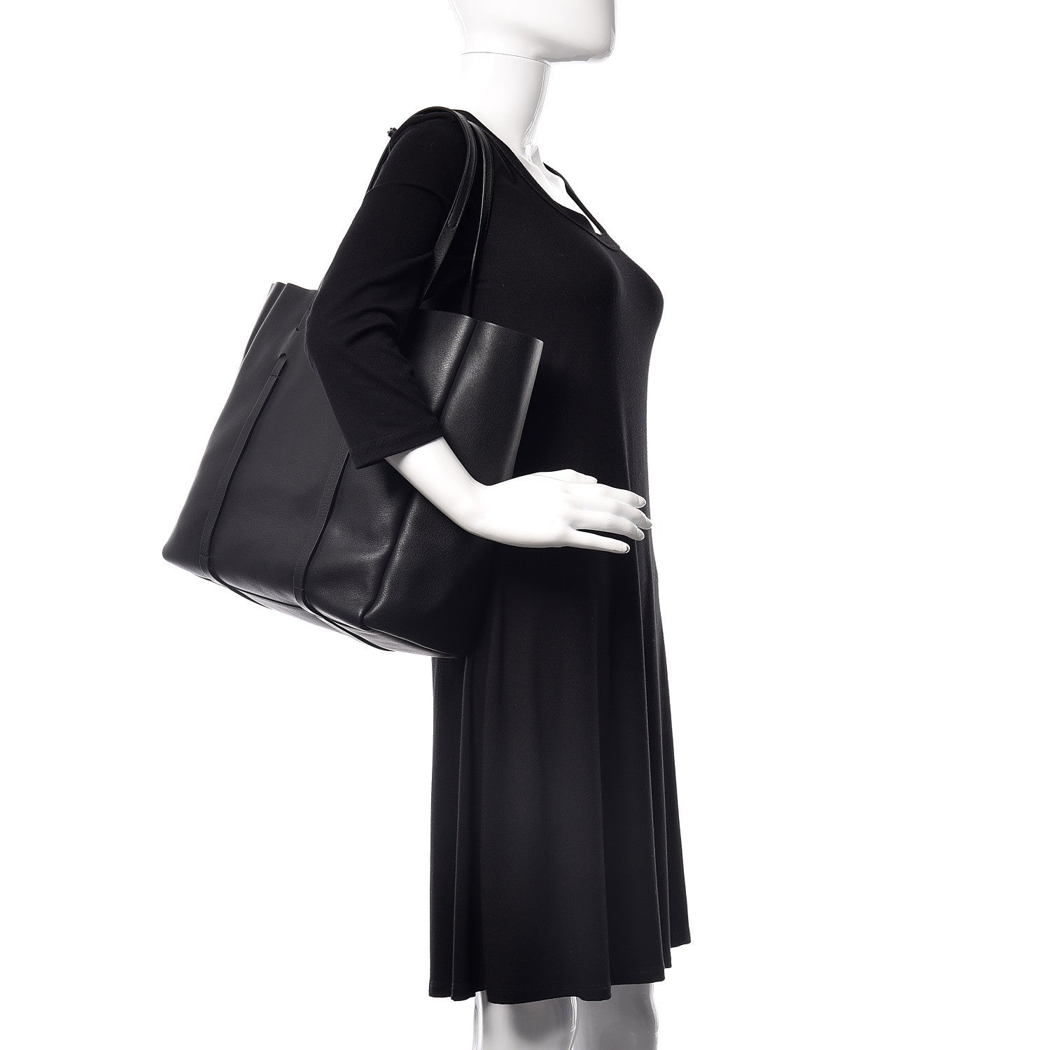 Balenciaga Calfskin Small Everyday Tote Black 2 of 10