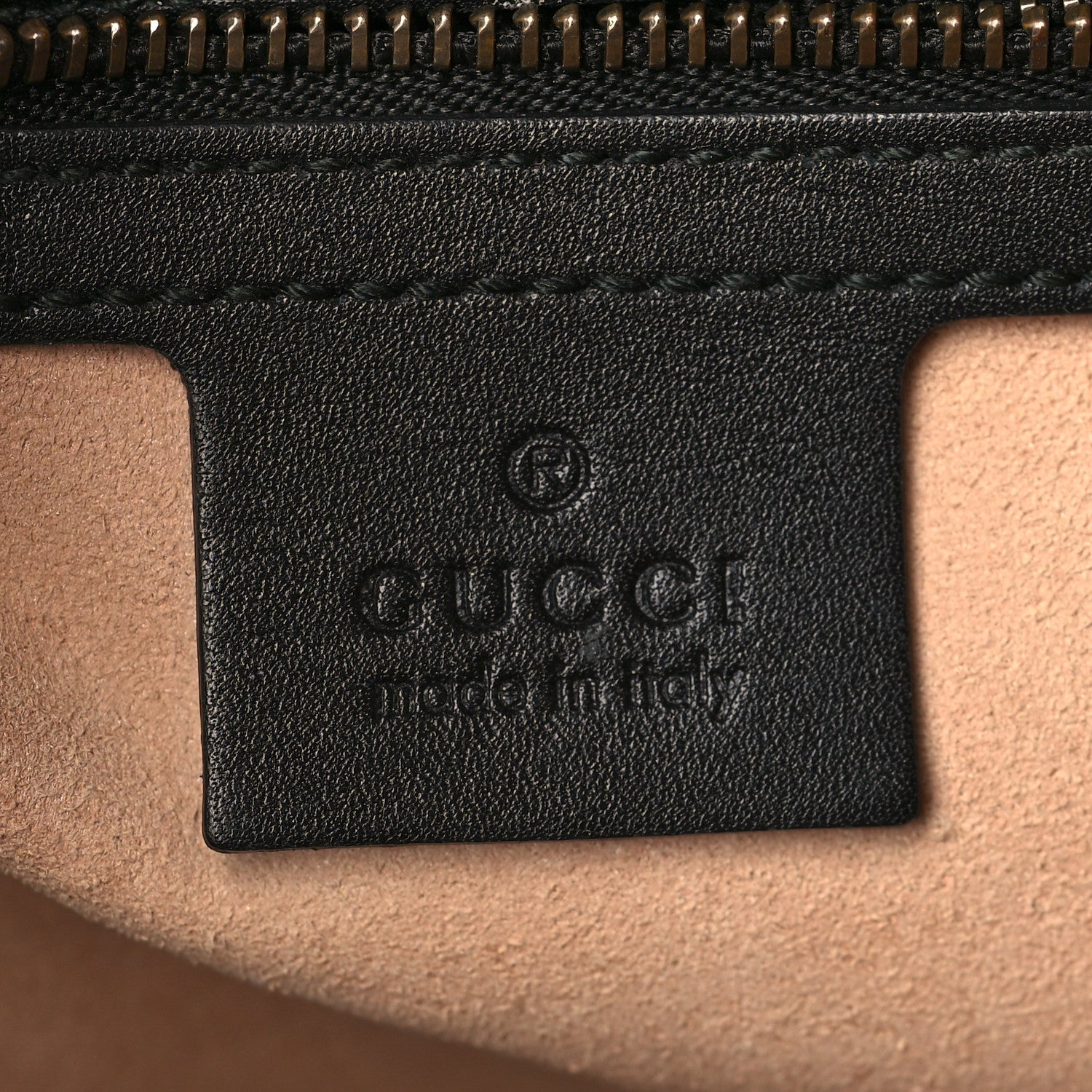Gucci Calfskin Matelasse Medium GG Marmont Chain Shoulder Bag Black 6 of 11