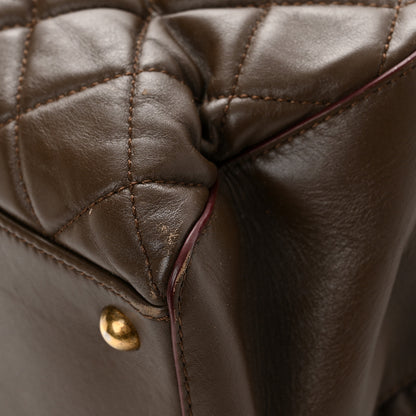 Chanel Calfskin Quilted Perfect Edge Tote Brown 13 of 17