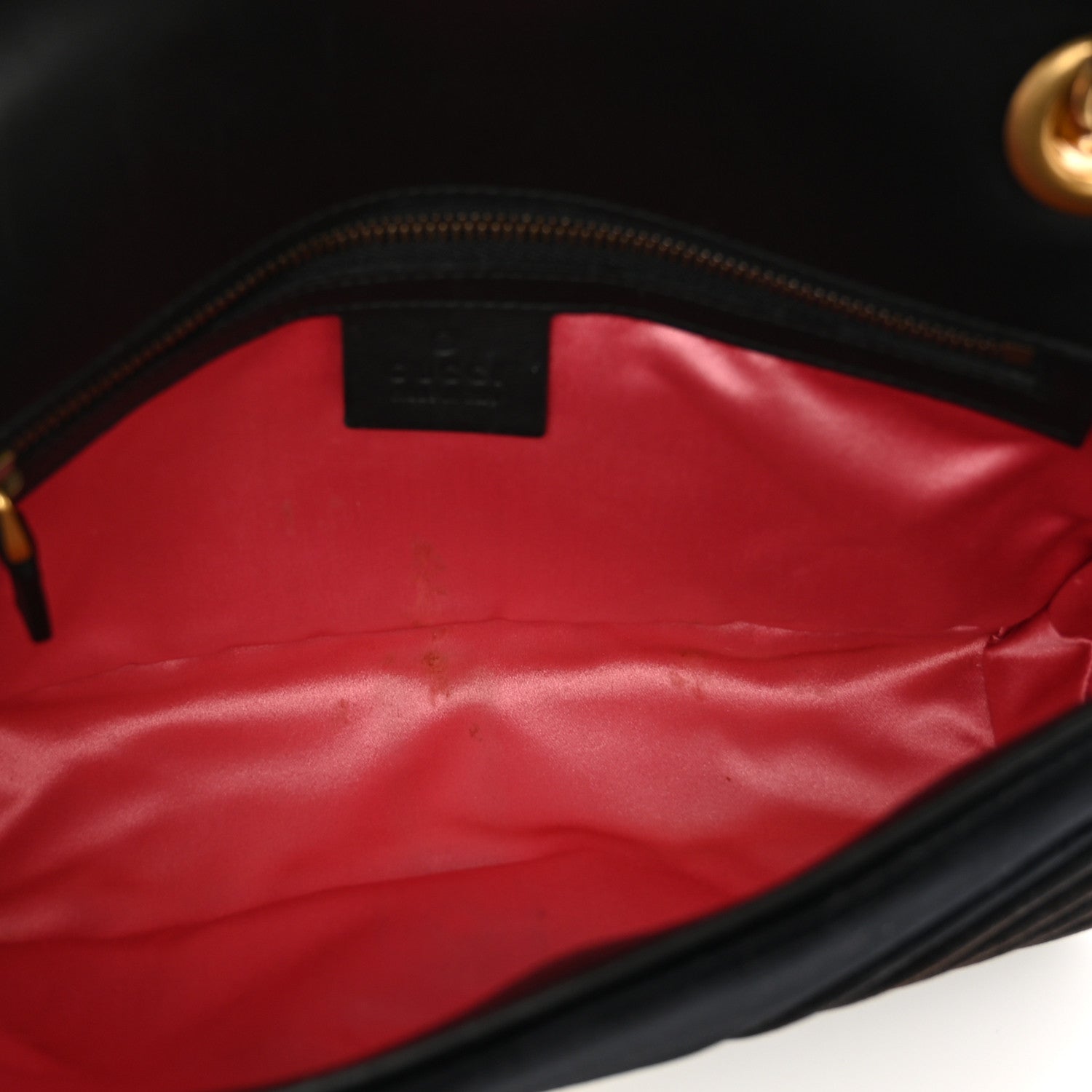 Gucci Velvet Matelasse Small GG Marmont Shoulder Bag Black 5 of 10