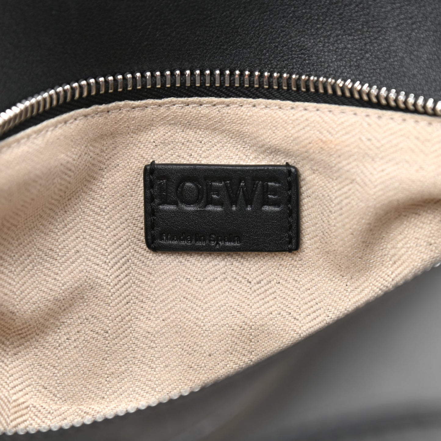 Calfskin Small Puzzle Bag Black