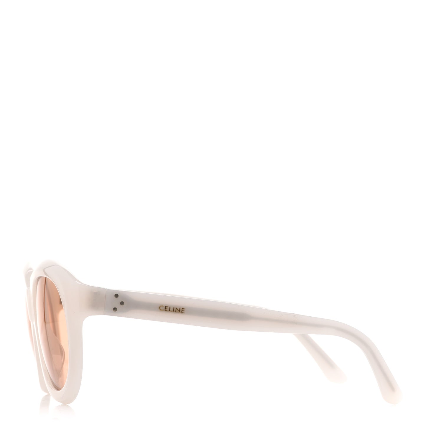 Acetate Round Sunglasses CL40071I White