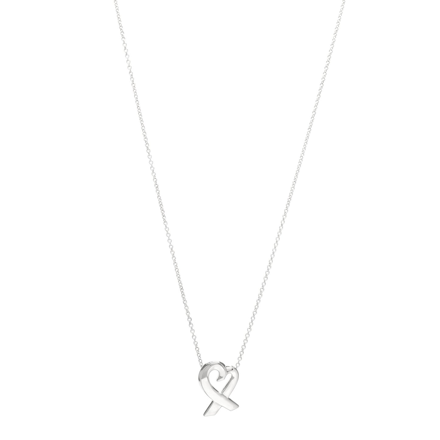 Sterling Silver Paloma Picasso Loving Heart Pendant Necklace