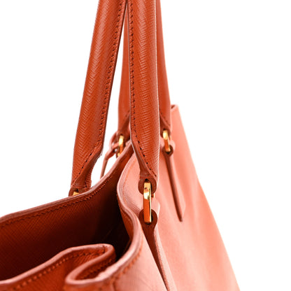 Prada Saffiano Lux Large Tote Papaya 12 of 12