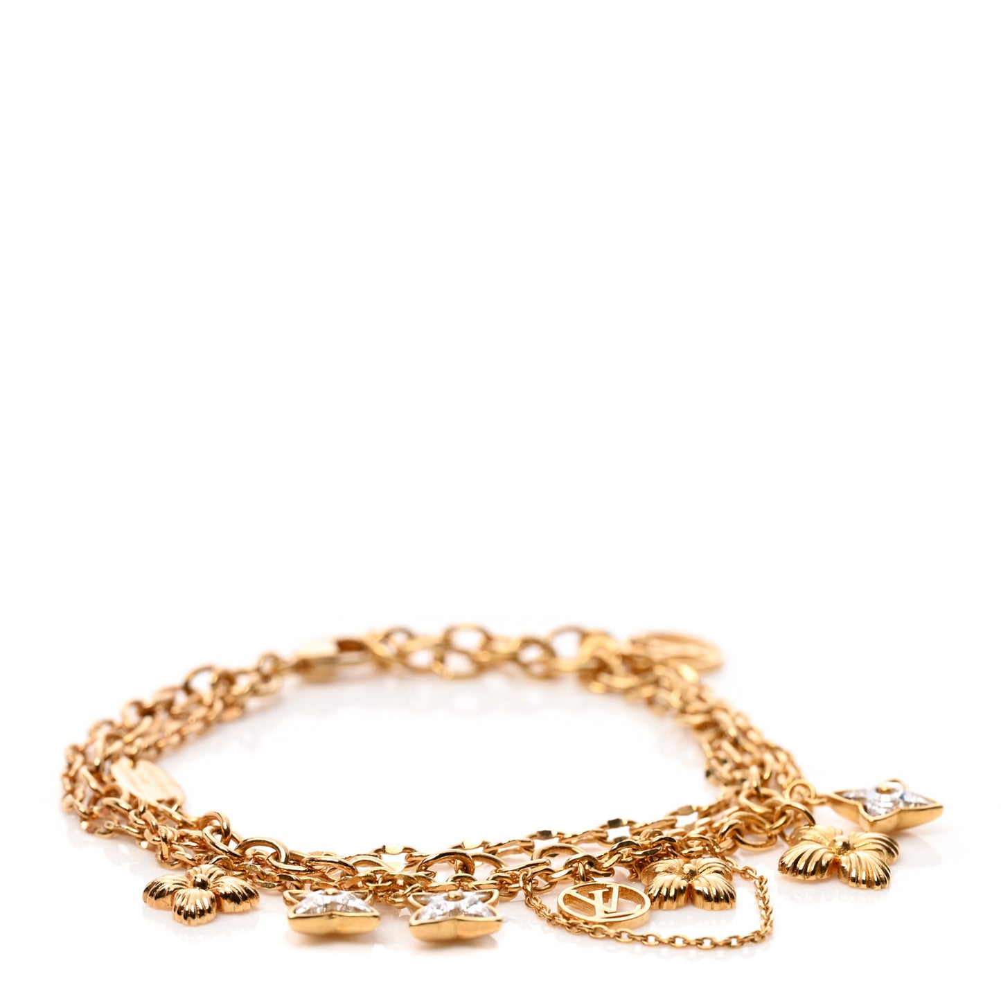 Blooming Strass Bracelet Gold