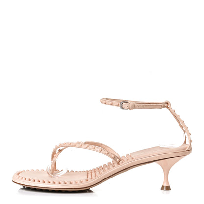 Bottega Veneta Lambskin Lagoon Bubble 55mm Sandals 40 Macaroon 1 of 17