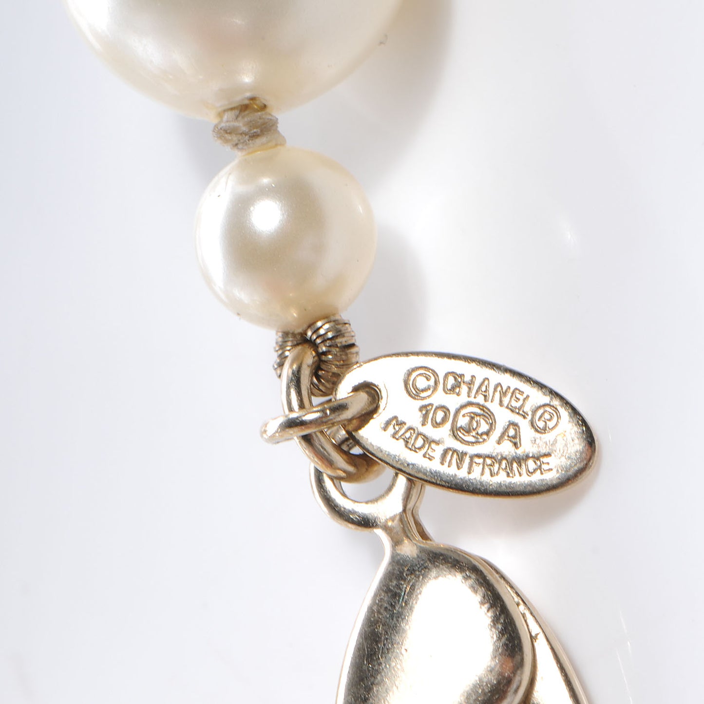Pearl CC Bracelet Gold