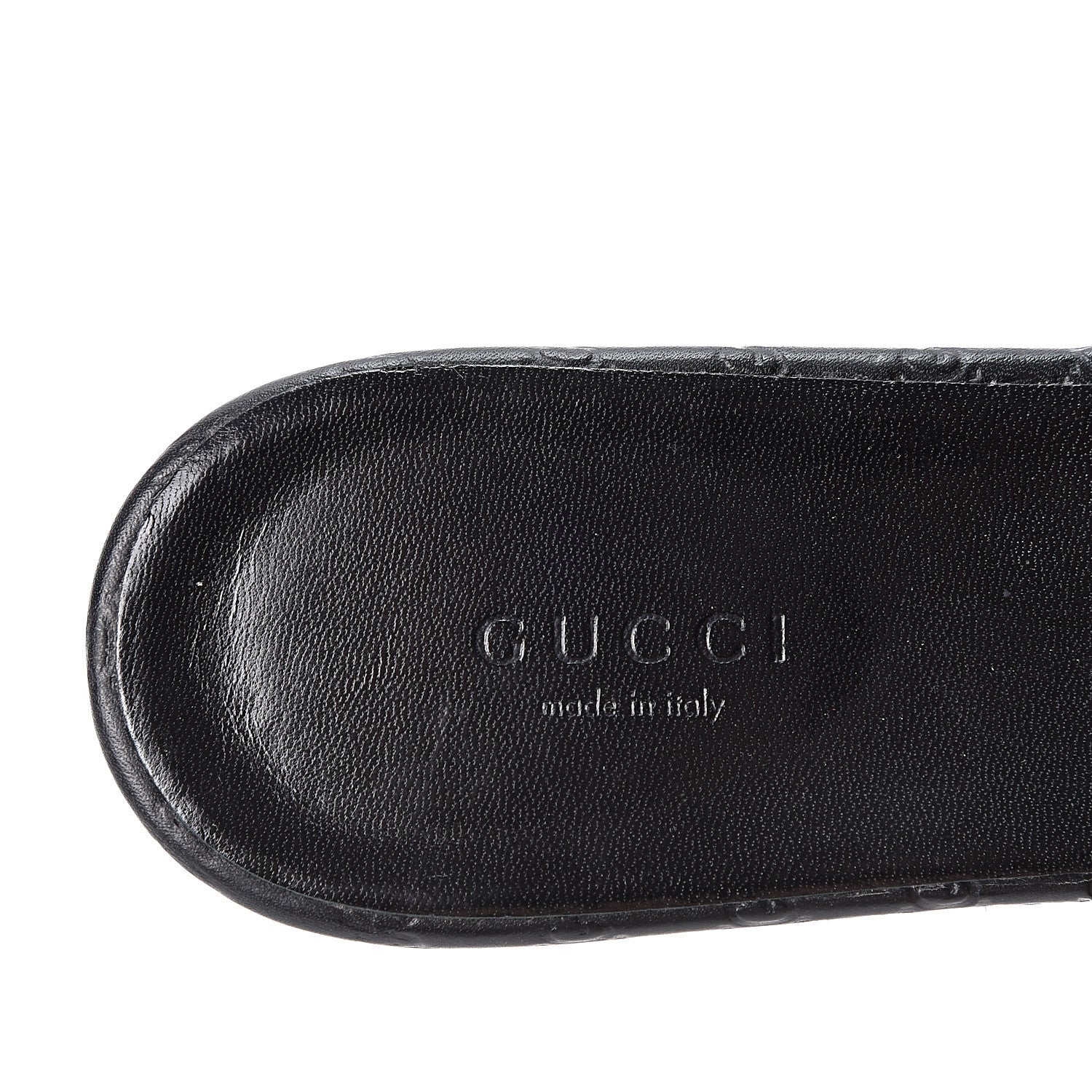 Gucci Calfskin Microguccissima Thong Sandals 40 Black 8 of 9