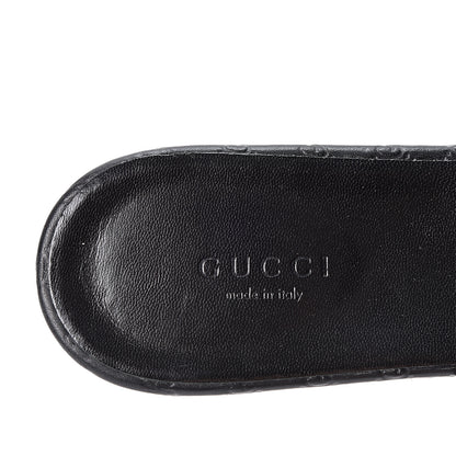 Gucci Calfskin Microguccissima Thong Sandals 40 Black 8 of 9