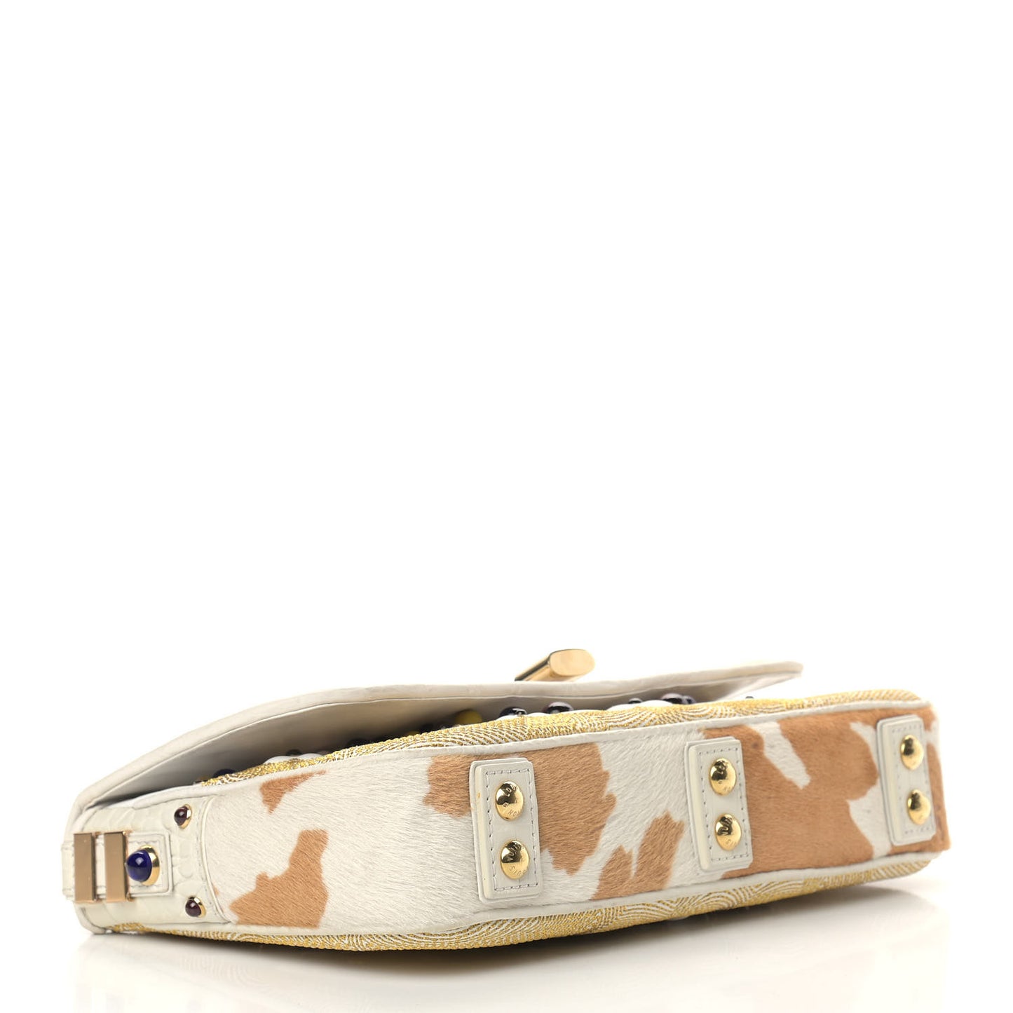 Calfskin Pony Hair Les Extraordinaires Tupelo PM White