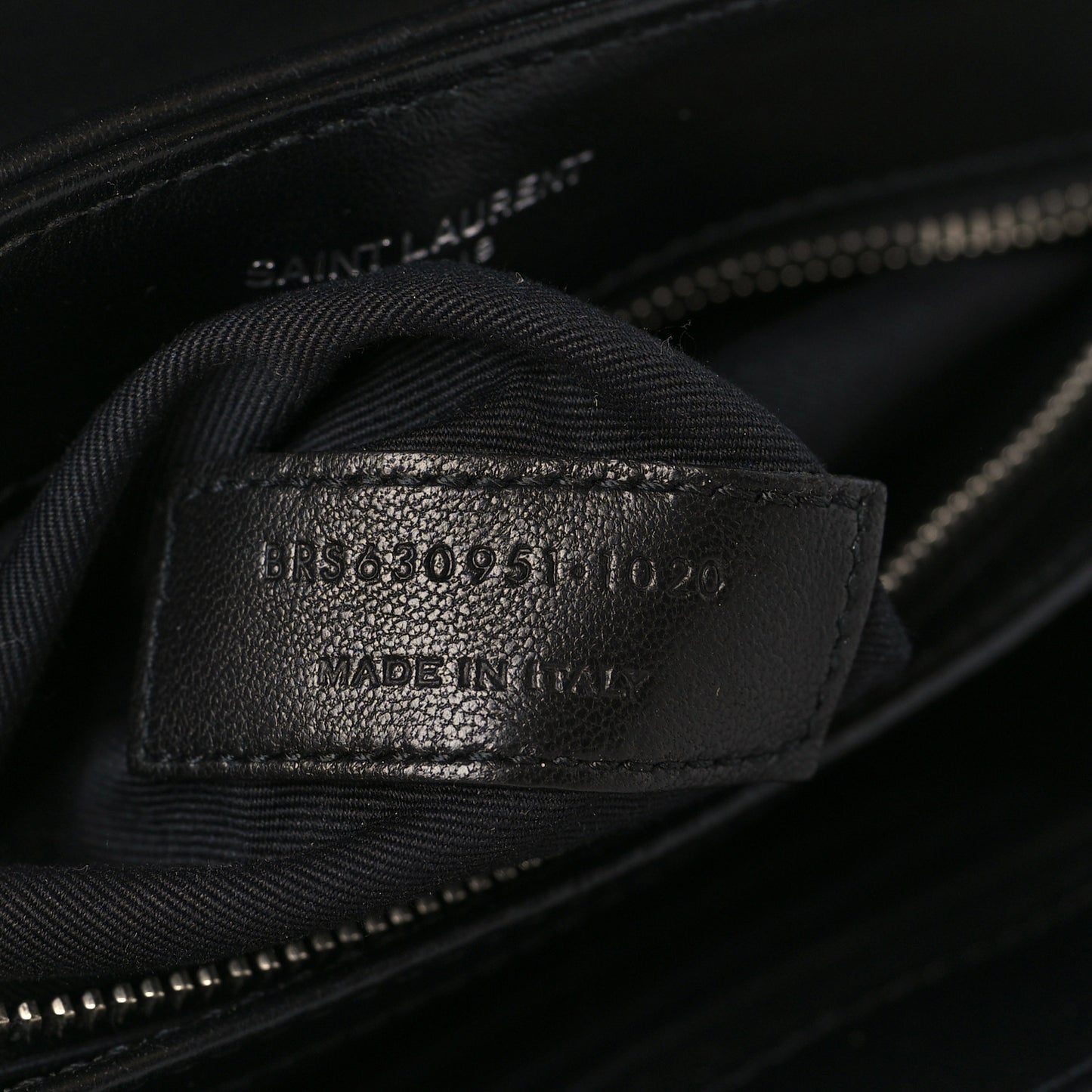Calfskin Y Quilted Monogram Toy Loulou Crossbody Bag Black