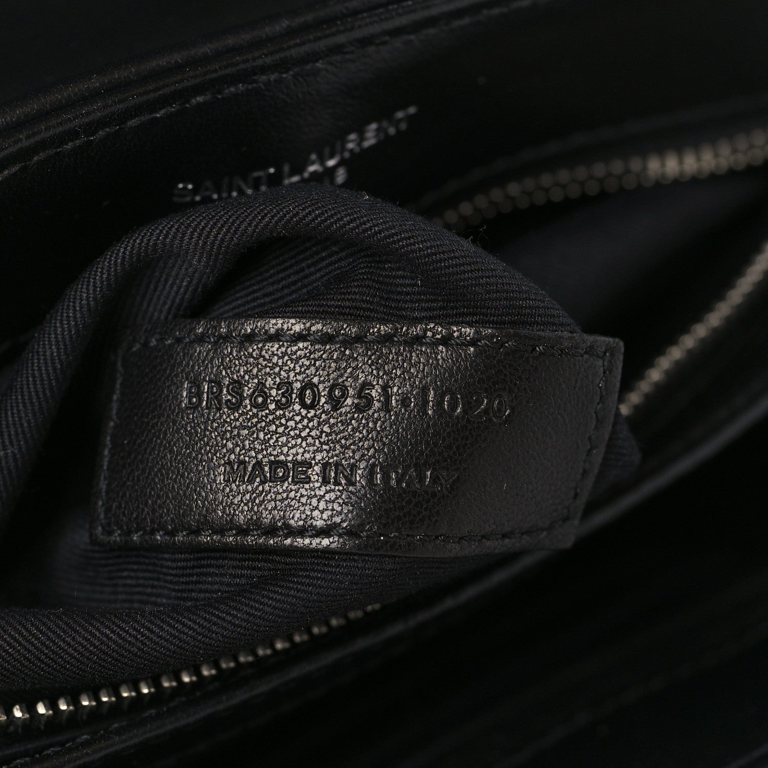 Saint Laurent Calfskin Y Quilted Monogram Toy Loulou Crossbody Bag Black 7 of 10