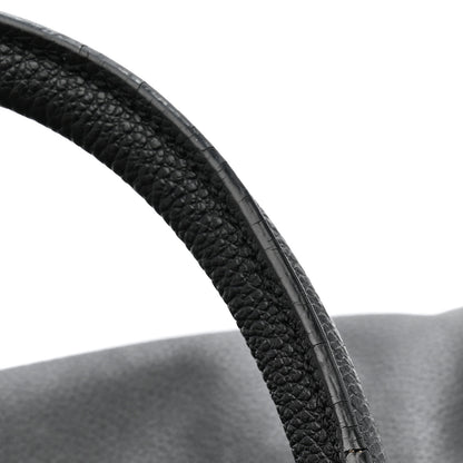 Saint Laurent Grained Calfskin Medium Cabas Rive Gauche Black 24 of 41