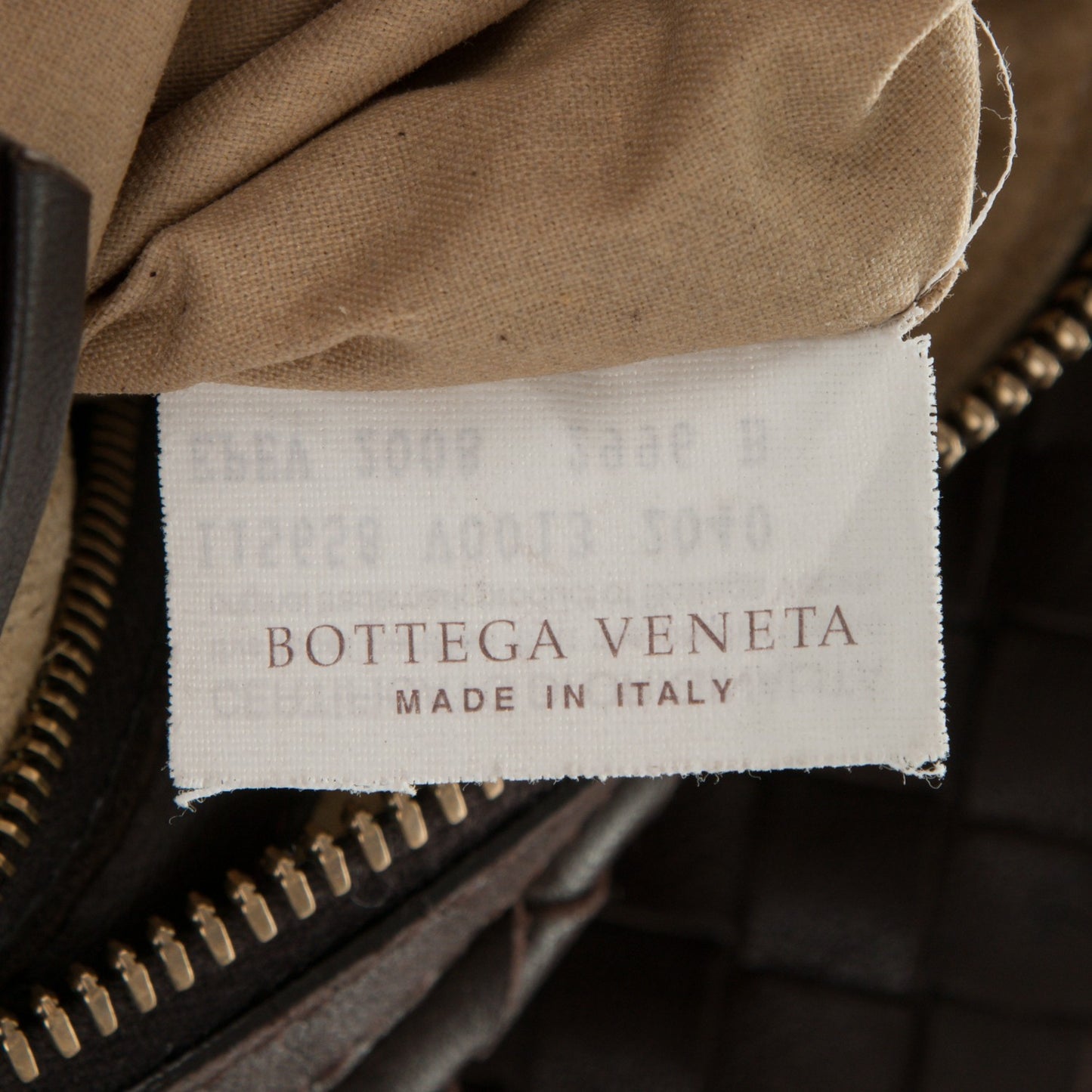 Nappa Intrecciato Hobo Ebano