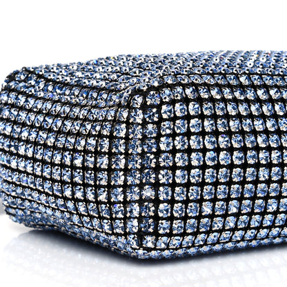 Alexander Wang Mesh Crystal Rhinestone Mini Heiress Pouch Navy 7 of 9