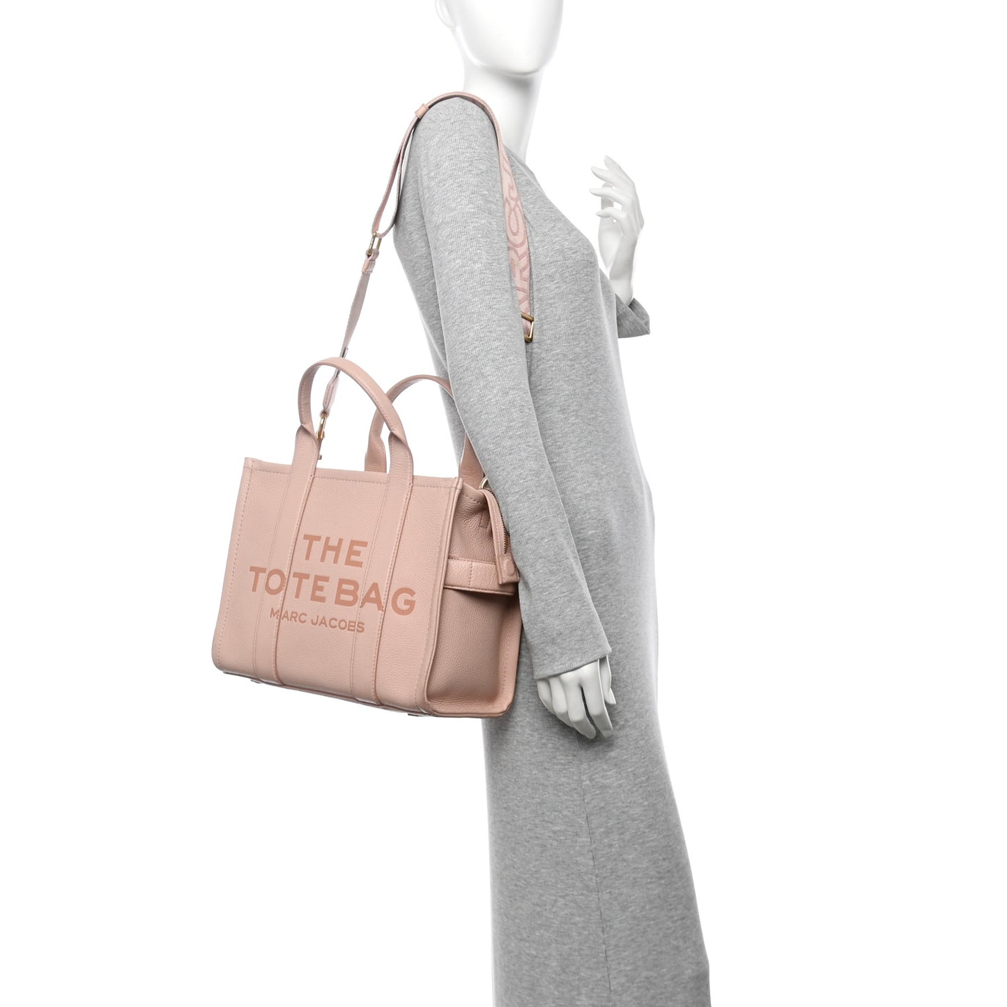 Grained Calfskin Medium The Tote Bag Rose Dust