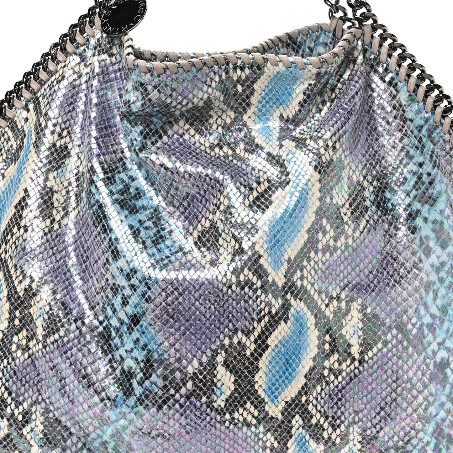 Eco Python Oleographic Big Falabella Tote Navy