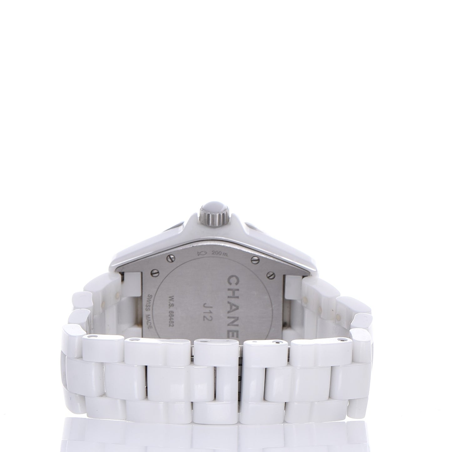 Stainless Steel Ceramic Diamond 38mm J12 Automatic Watch White