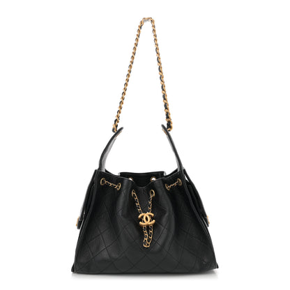 Chanel Caviar Quilted Small Chanel 25 Handbag Black 1 of 12