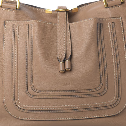 Chloe Calfskin Large New Marcie Tote Nut 11 of 11