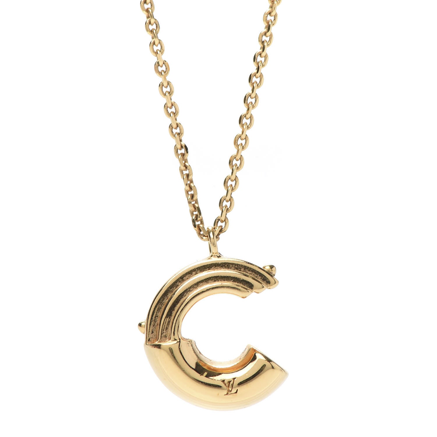 Louis Vuitton LV And Me Letter C Necklace Gold 4 of 9