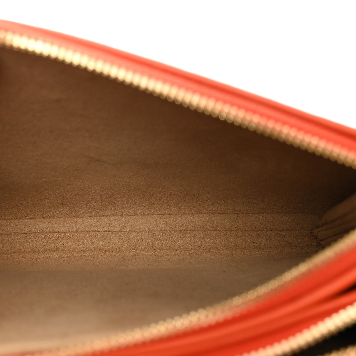 MCM Visetos Patent Mina Crossbody Pouch Cognac Orange 7 of 11