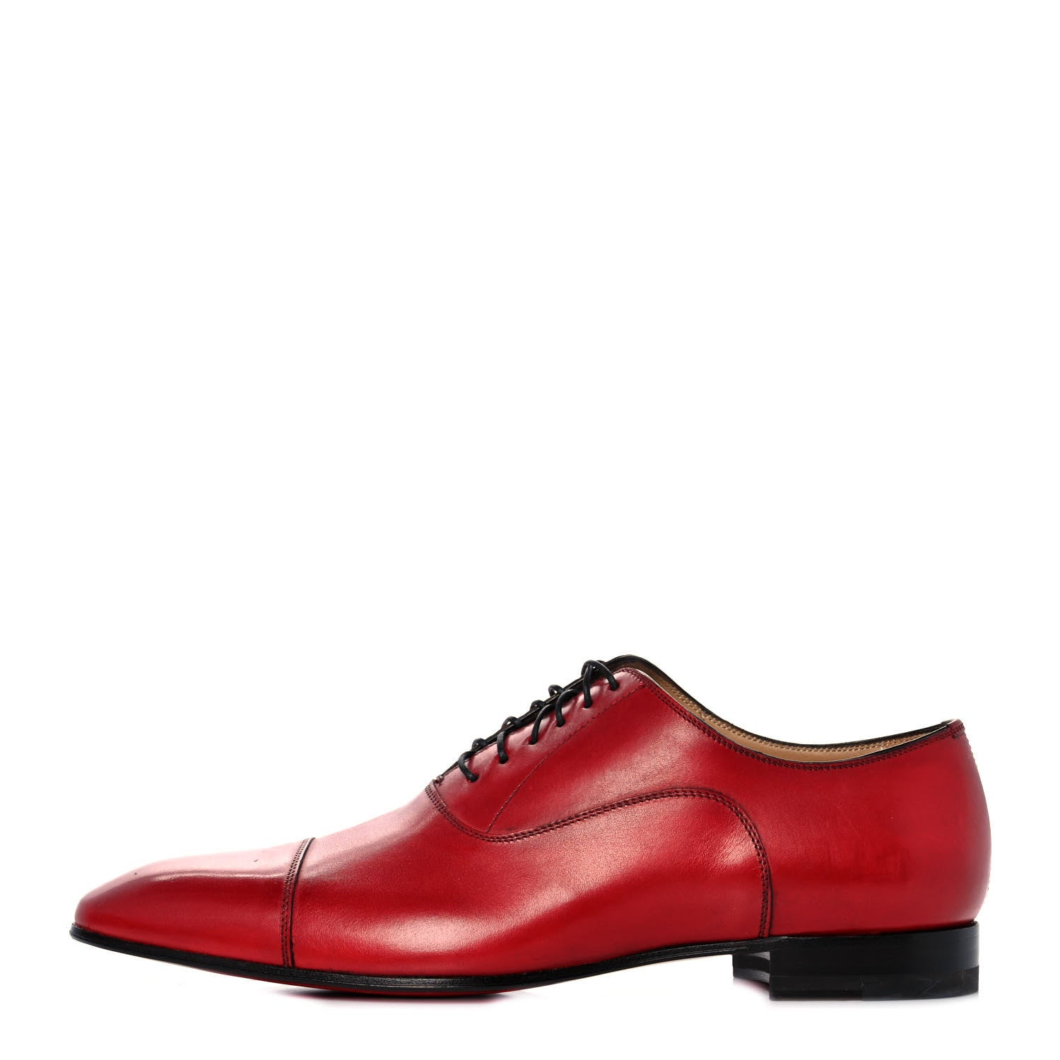 Christian Louboutin Calfskin Flat Loafers 42 Red 1 of 7