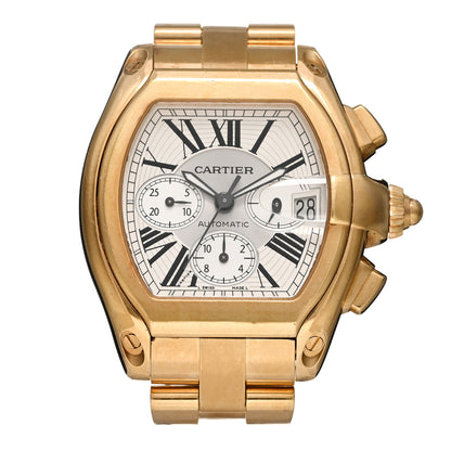 Cartier 18K Yellow Gold 43mm Roadster Chronograph Automatic Watch 1 of 4