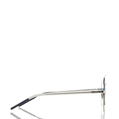Christian Dior Split 1 Aviator Sunglasses Silver Blue 3 of 7