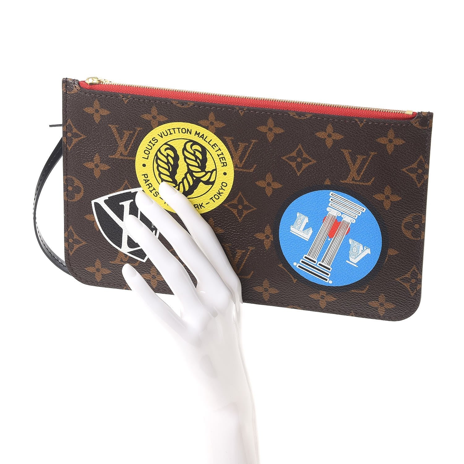 Louis Vuitton Monogram World Tour Neverfull MM GM Pochette 2 of 8